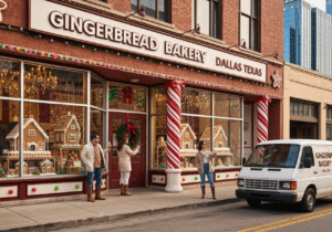 Custom gingerbread bakery in Dallas, Texas
