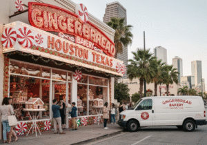 Custom gingerbread bakery in Houston, Texas