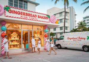 Custom gingerbread bakery in Miami and Fort Lauderdale, Florida