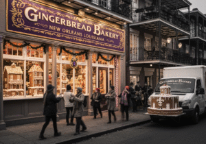 Custom gingerbread bakery in New Orleans, Louisiana